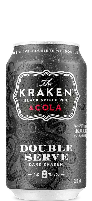 The Kraken Double Serve & Cola can only